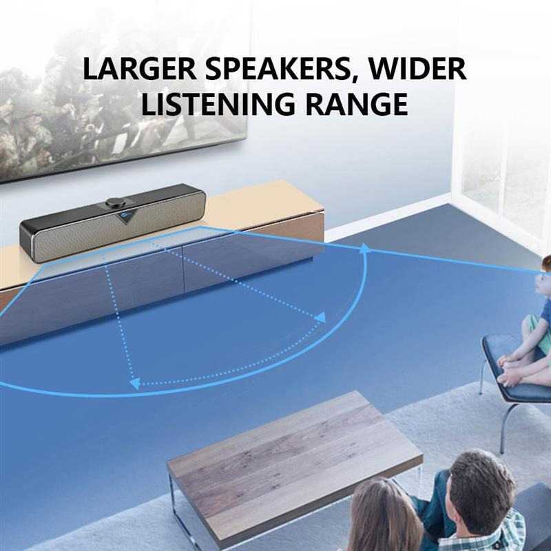 Lecoo Soundbar Speaker Dynamic Sound 6W Wired Version / SoundBar Speaker Tv Home Theater Baretone / Speaker Soundbar Laptop Pc Komputer Tv Digital Super Bass Gede / Speaker Gaming Sound Bar Hifi Full Bass Portable / Soundbar Multimedia Pc gaming Murah Ori