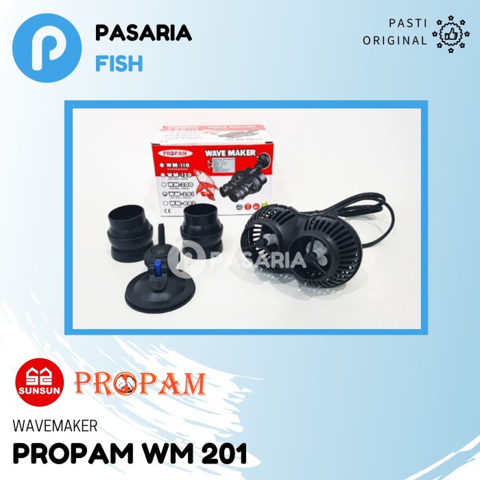 TERLARIS SUNSUN PROPAM Wavemaker/Gelombang Ombak/Arus WM201/WM 201 Akuarium