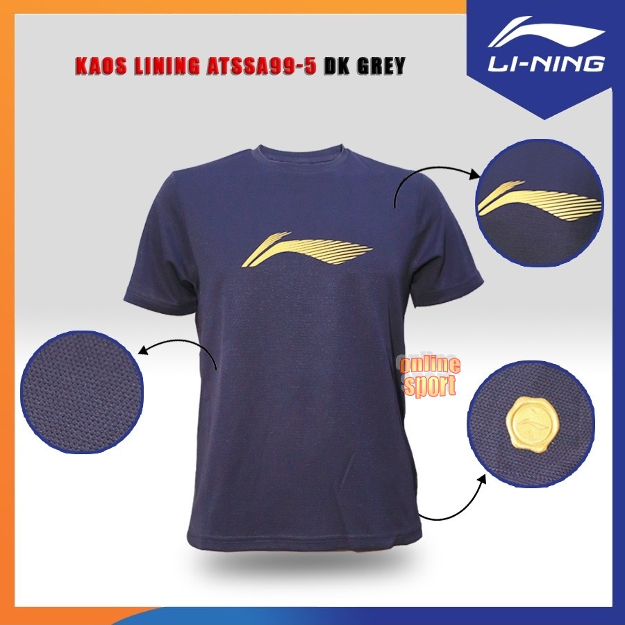 LINING ATSSA 99 Jersey / Kaos / T-shirt / Baju Badminton