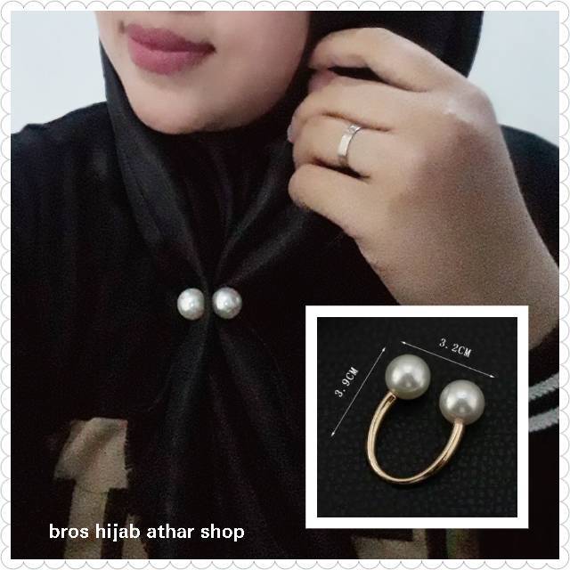 Ring hijab jepit korea/cincin jilbab/bros ring/ring jilbab/bros jepit kerudung