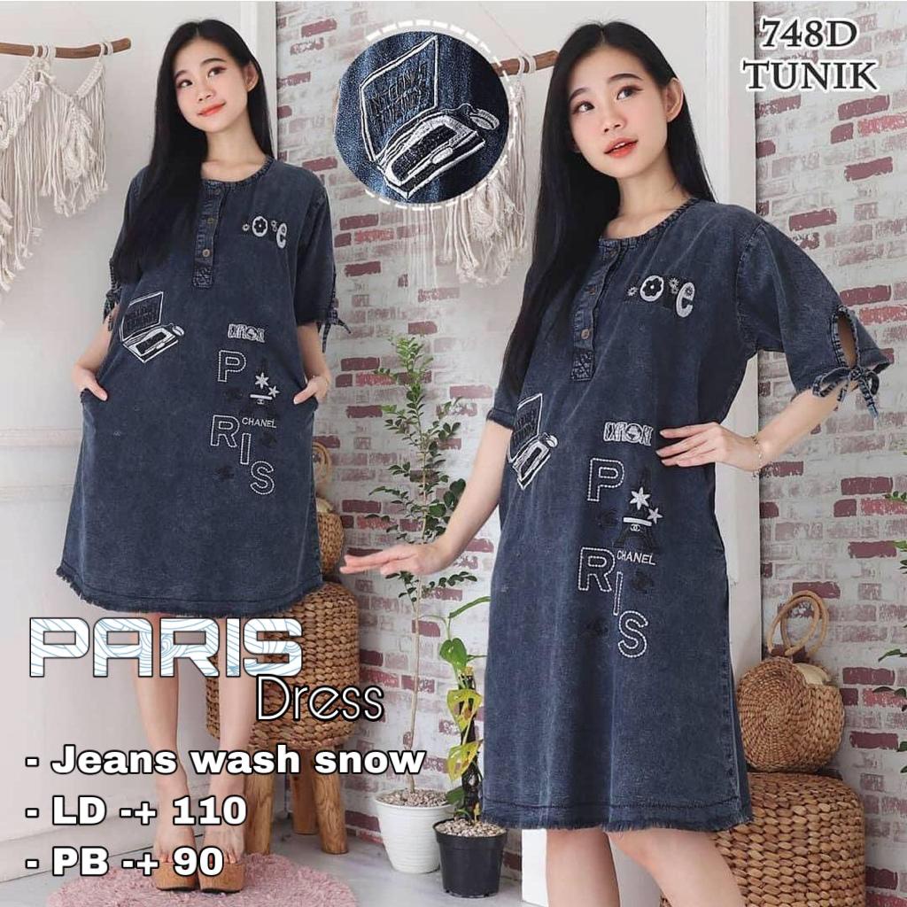 LD 110 PARIS DRESS VARIASI BORDIR ASLI