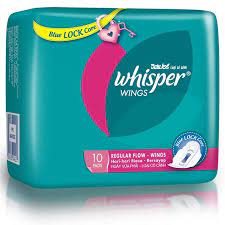 WHISPER Regular FloWith Wings Sanitary Napkin