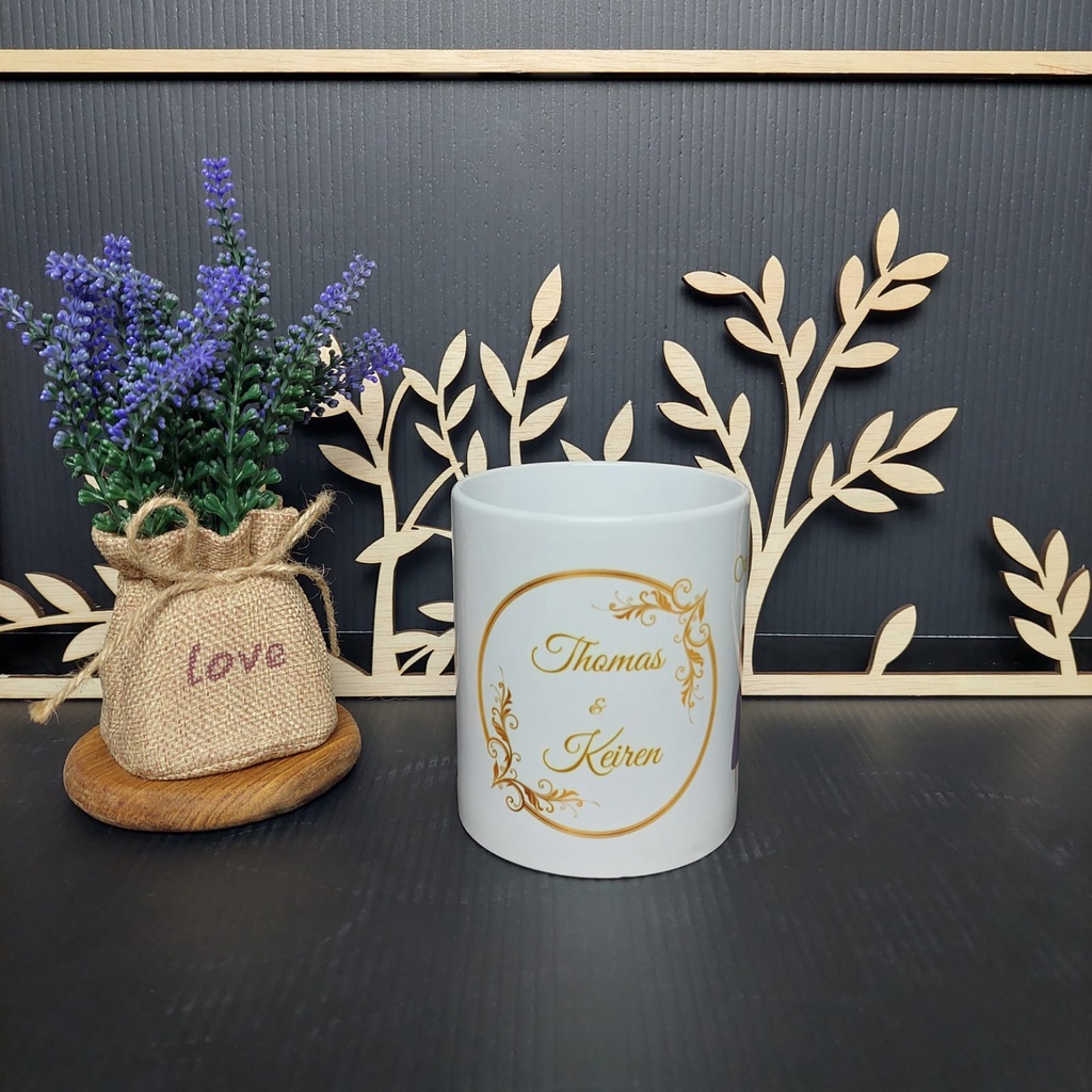 Mug Wedding import SNI berkualitas|Free DESIGN tinggal pilih