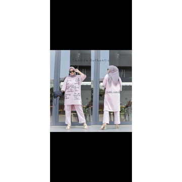setelan celana chatifa ori