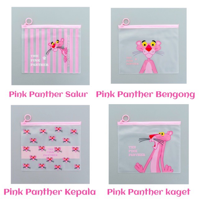 NEEDED.ID JKT | Zipper Bag Pink Panther / Pouch Pink Panter / Ziplock Pink Panther