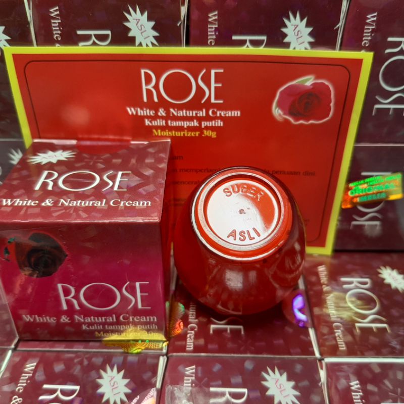 CREAM ROSE ORIGINAL IMELIA POT TIMBUL ecer