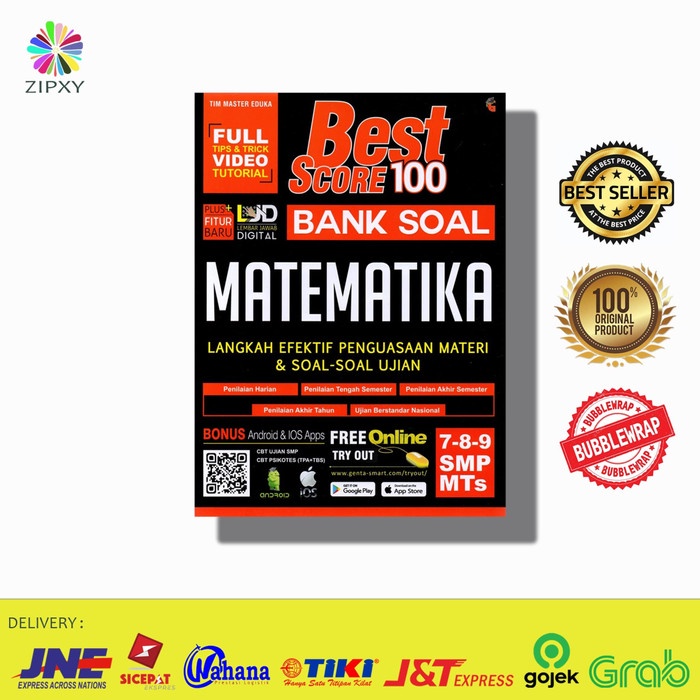 

❤BISA COD❤ Buku Best Score 100 Bank Soal Matematika Latihan Soal SMP Kelas 7/8/9