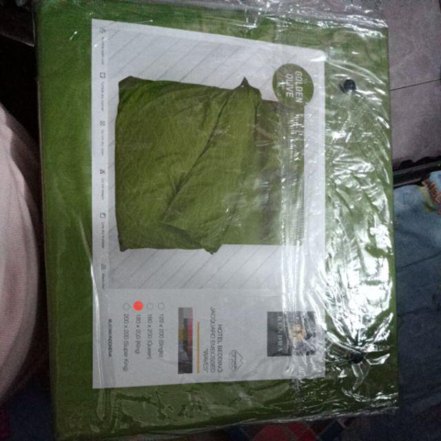 Sprei Kendra Polos Jaquard Emboss Hotel Bedding King Size 180