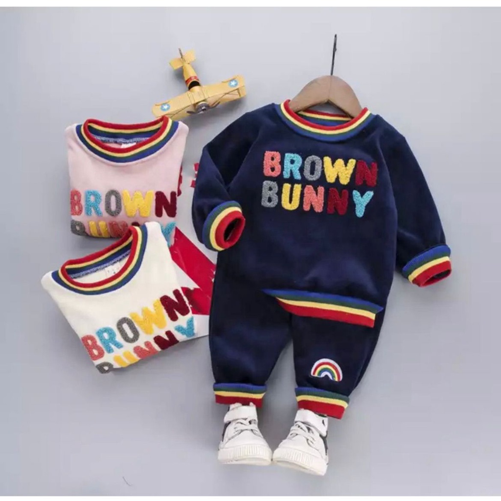 PROMO-SETELAN ANAK SWEATER  BROWN BUNNY MOTIF TERBARU ANAK 1-5 TAHUN BROWN SETELAN ANAK LAKI-LAKI SETELAN ANAK PEREMPUAN PAKAIAN ANAK LAKI-LAKI PAKAIAN ANAK PEREMPUAN SWEATER ANAK PAKAIAN ANAK MUSIM DINGIN TERBARU SETELAN ANAK KEKINIAN TERBARU