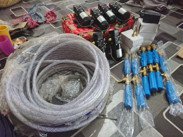 Paket Lengkap Tanpa Selang Dinamo Golden Adaptor 3 A Pompa Air Steam 12v Dc Disenfektan Cuci Motor