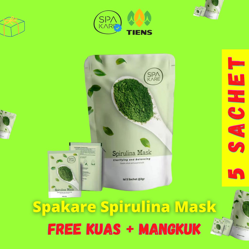 Spakare Spirulina || Spirulina Spakare Mask Tiens || Spakare Spirulina Mask