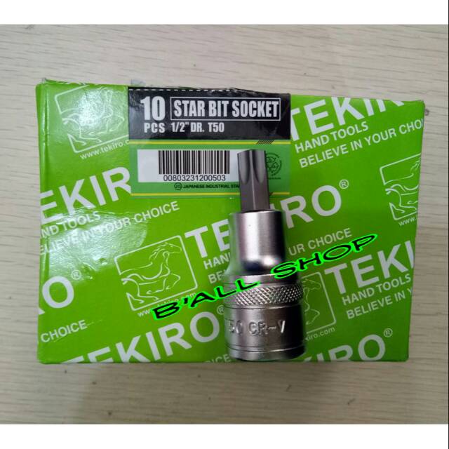 Star Bit Sock Socket T50 Tekiro