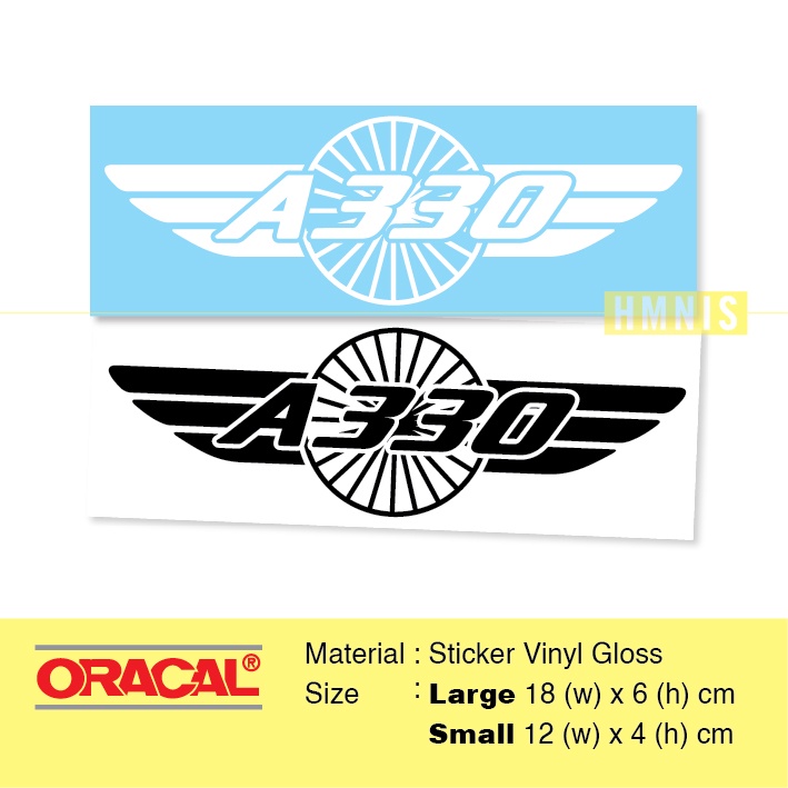 Sticker A330, Sticker Airbus 330, Sticker Logo Airbus A330, Sticker Penerbangan, Sticker Aviation