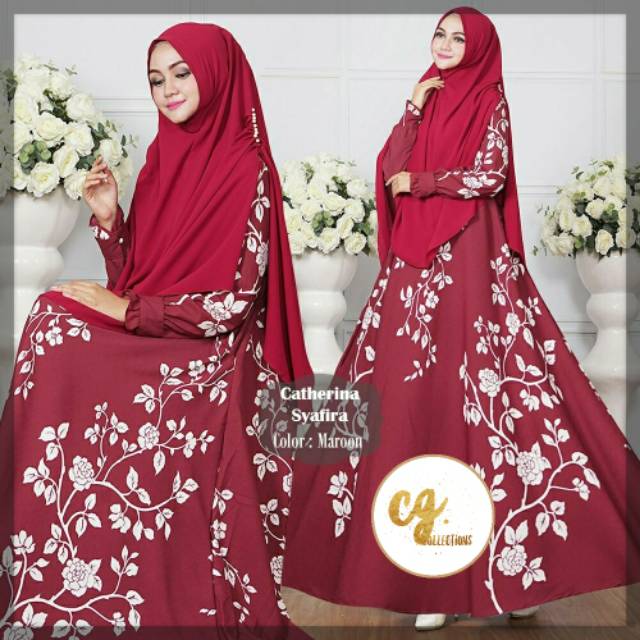ASLI ORIGINAL  CATHERINA SYAFIRA SYARI muslimah dress gamis hijab maxi busui kyara moza silvi