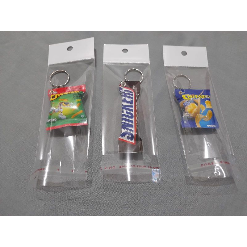 GANCI+PLASTIK Gantungan kunci snack dan minuman miniatur makanan hadiah souvenir