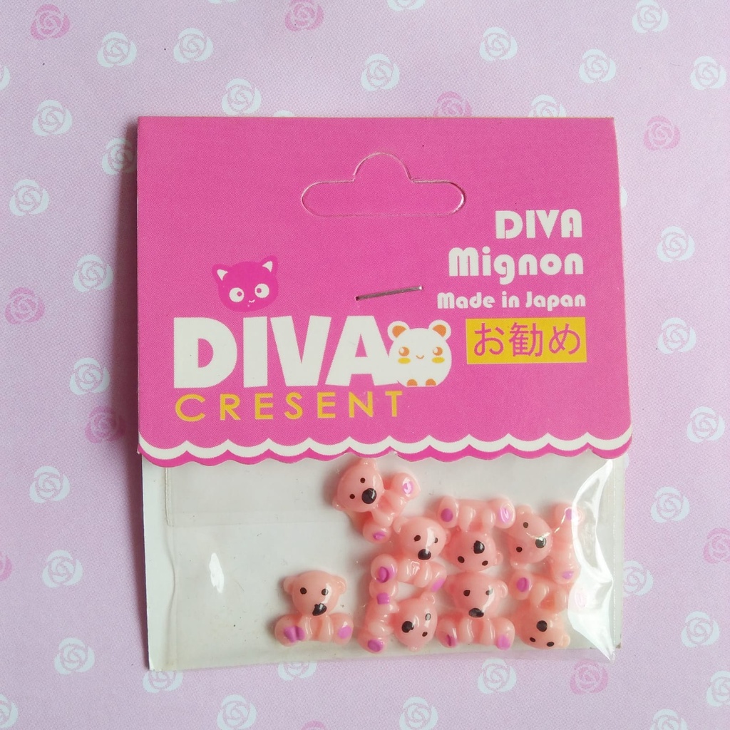 DEKORASI SLIME / CLAY / NAIL ART BENTUK BEAR MIGNON BEAR HIASAN KUKU