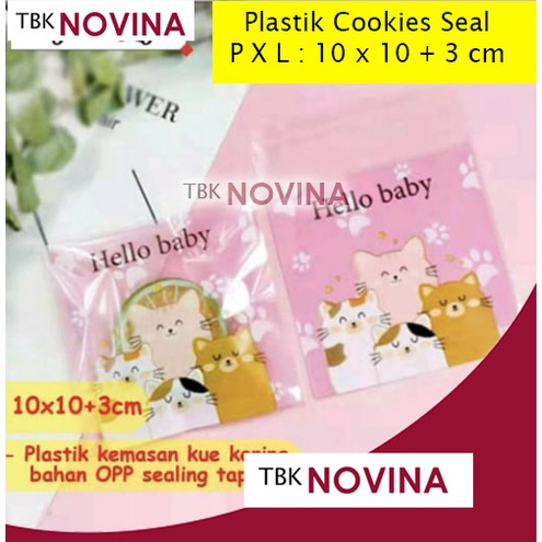 [10 PCS]  PLASTIK COOKIES BAG 10x10 / KANTONG PLASTIK OPP SEAL COOKIES BISKUIT