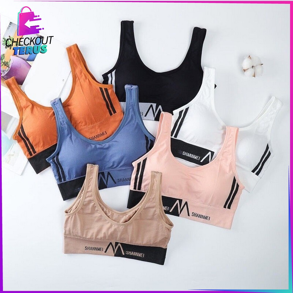 CT P94- P97 Pakaian Dalam Wanita Bra Yoga Tanpa Kawat Sport Bra Push Up Pakaian Atasan Wanita Bra Fitness Zumba Pakaian Atasan Olahraga Wanita