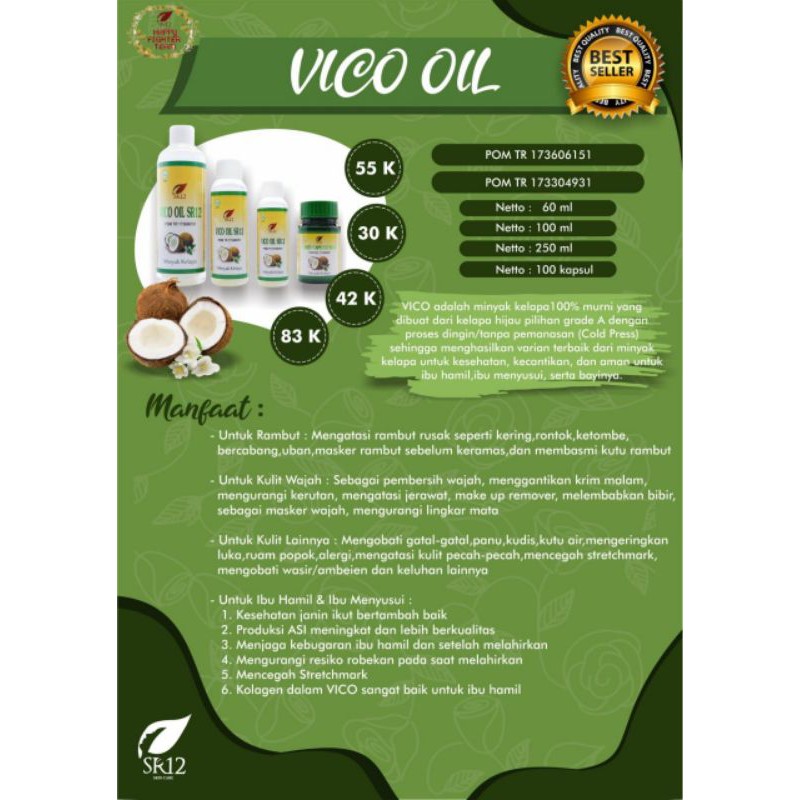 

BEST SELLER!! VCO/Minyak kelapa Murni/Vco Multi Fungsi