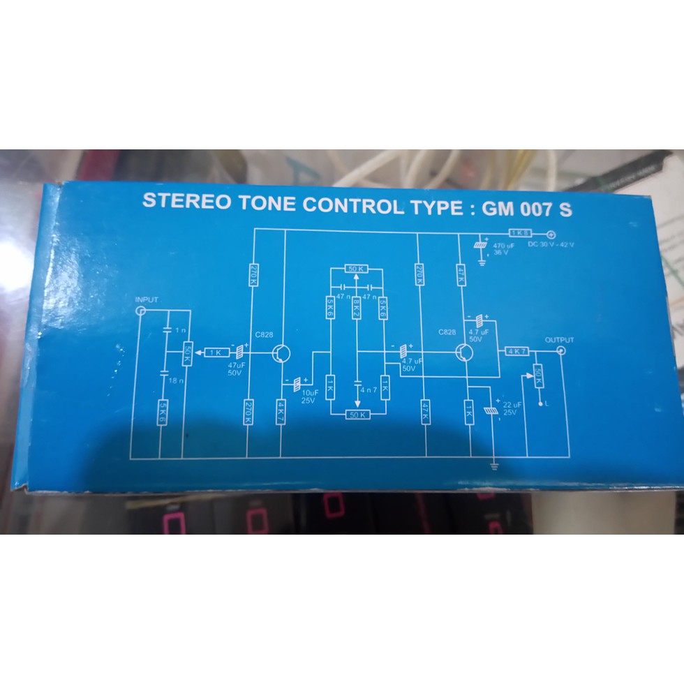 STEREO TONE CONTROL GM 007S KABEL LENGKAP