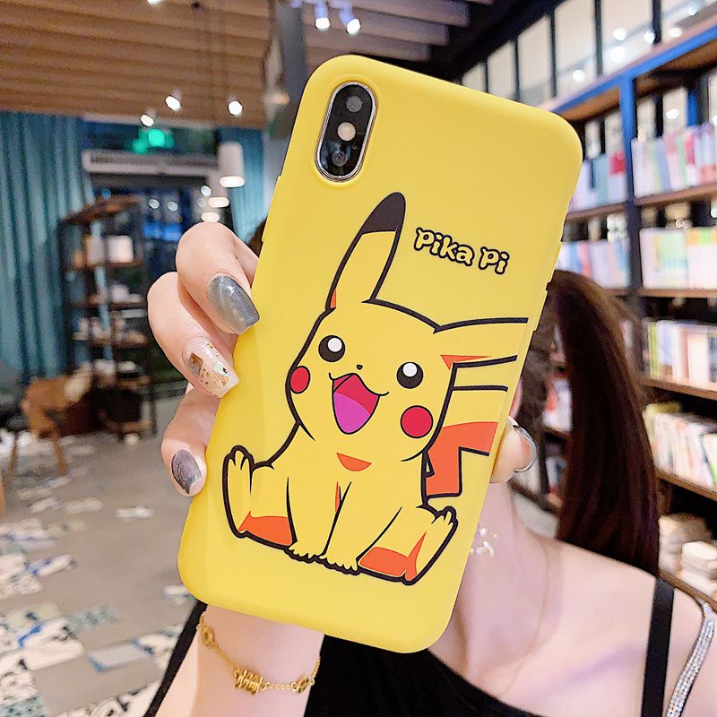 Pikachu Soft Case Apple iPhone 6 6S 7 8 + Plus SE 2020 11 12 Pro Max X XR XS Max Casing SAMSUNG Note 9 10 Plus A51 A71