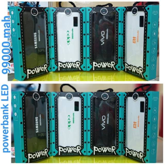 POWERBANK SAMSUNG VIVO OPPO XIAOMI 99000MAH INDIKATOR DIGITAL