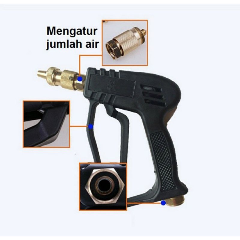 Gun Jet cleaner Pendek Stik Jet cleaner Gagang Semprot Steam Gun Jet Cleaner
