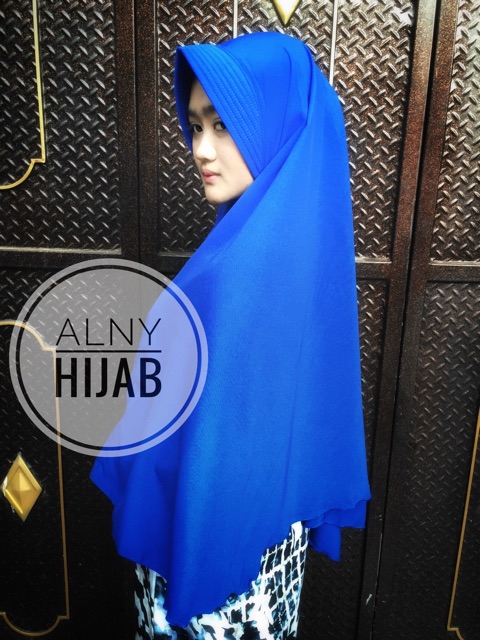 Jilbab khimar jumbo simple pet antem 80 x 110 bergo syari / syar'i instant / hijab instan wolfis