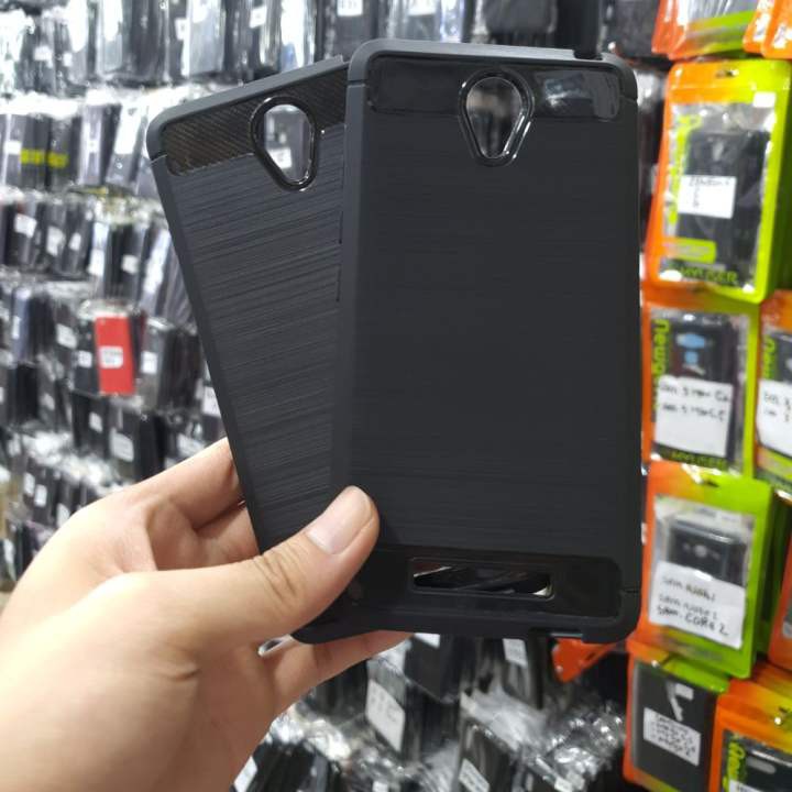 Case iPaky Carbon XIAOMI REDMI  NOTE 2 Sopkes HP Redmi Note 2 Kondom Hp Hitam Lentur