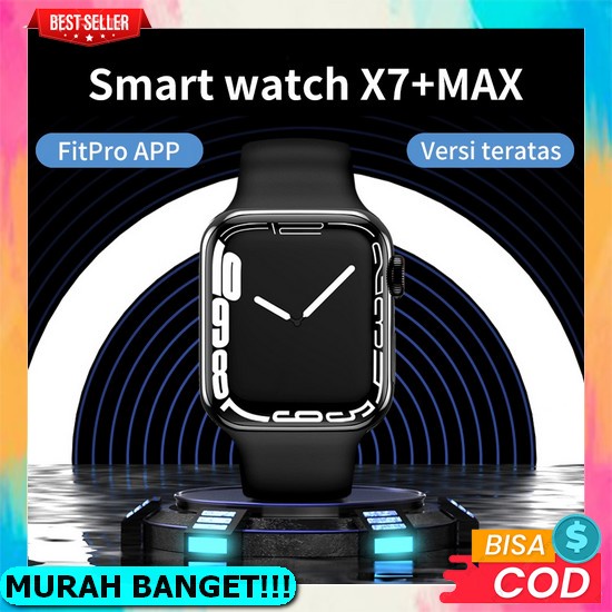 [Cod] Smart Watch X7 Ori Inci Layar Sentuh 45 Mm Layar Penuh Jam Tangan Pintar Tahan Air Smartwatch 