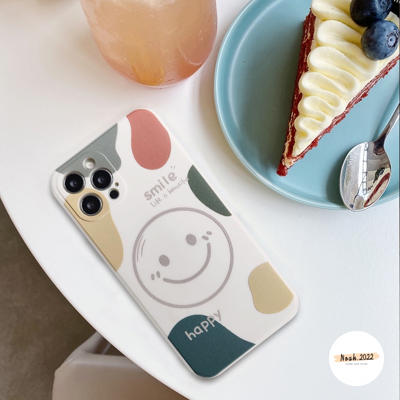 Soft Case TPU Motif Smiley Face Untuk Infinix Hot 10 Lite / 9 / 10S / 10T / 10 Play / 11 Play / 6 / 5 / 11 / 11s / Note 10 / 8