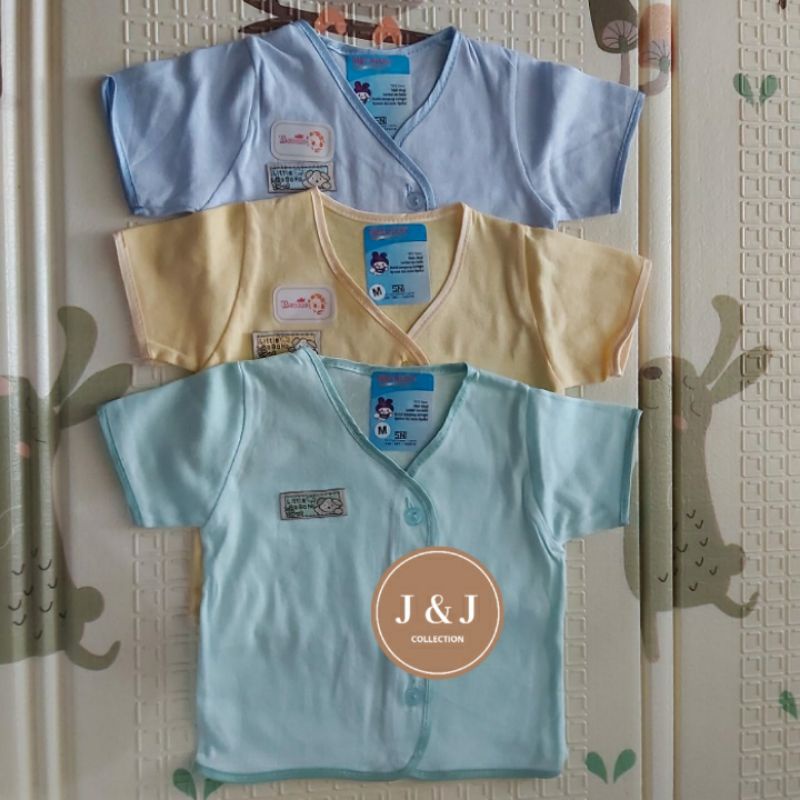 3 pcs Baju Bayi tangan Pendek merk Baby Mocha