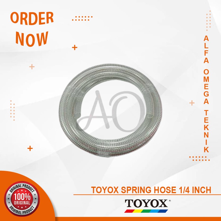 SELANG KAWAT SPIRAL BENING TOYOSPRING 1/4 INCH TOYOX SPRING HOSE PVC