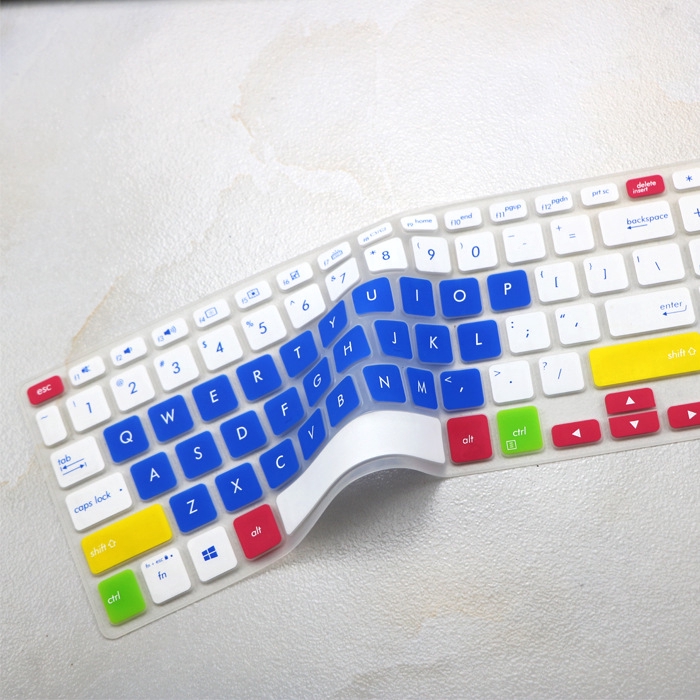 Cover Pelindung Keyboard Laptop Bahan Silikon Lembut Ultra Tipis Untuk Asus Y5200 I5 15.6 Inch