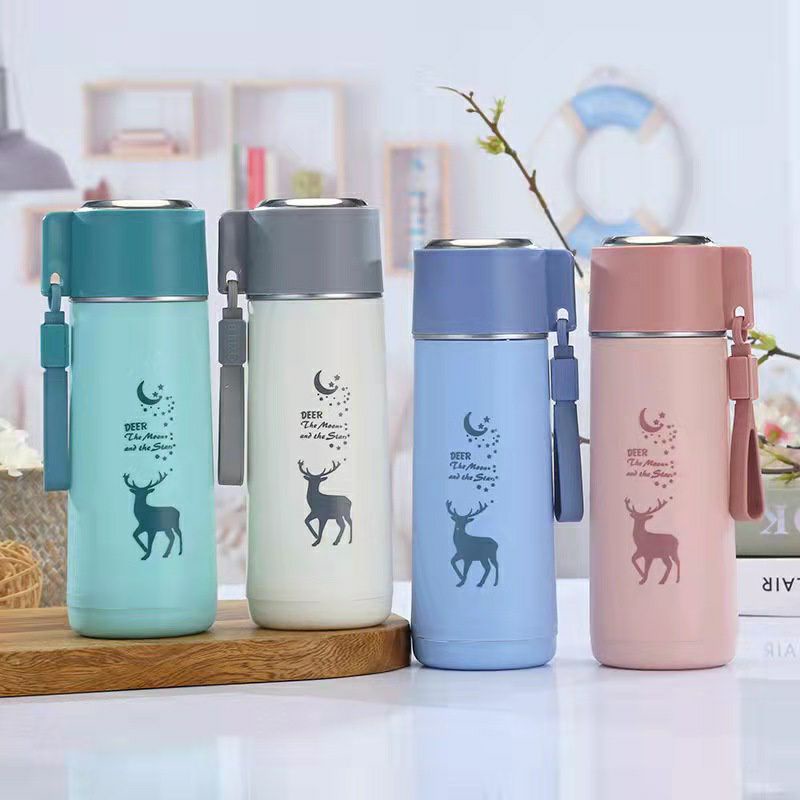 MY BOTTLE KOTAK/BOTOL TERMOS/BOTOLKAKTUS/TERMOS MINUM KACA BELING MOTIF RUSA