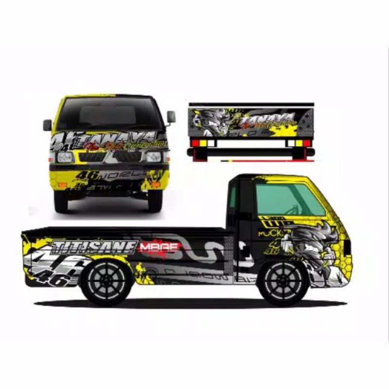 Terbaru  Decal Seticker Custom mobil L300 full body