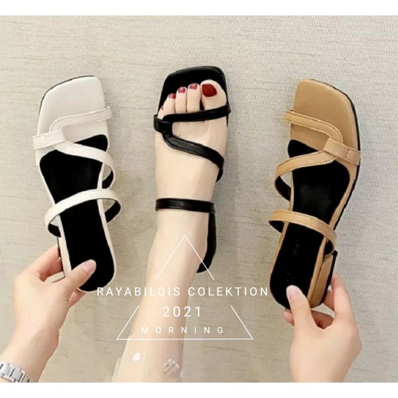 SANDAL WANITA HAK TAHU 3 CM MERSI,RAYA SANDAL WANITA R0030