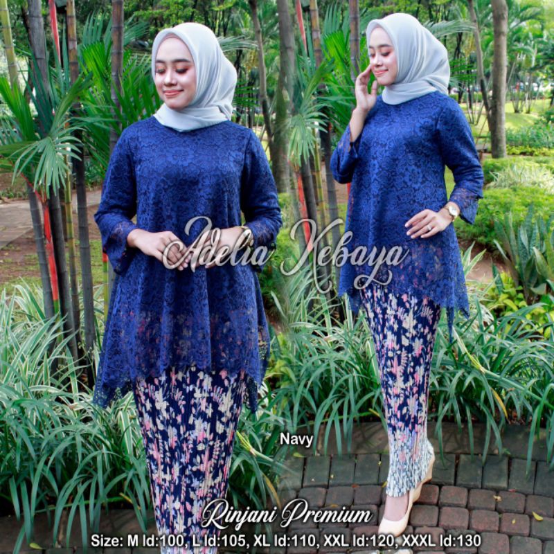 IndahKebaya | SET KEBAYA JUMBO LD 100 - LD 130 / RINJANI BIANCA WAKA WAKA / KEBAYA KONDANGAN