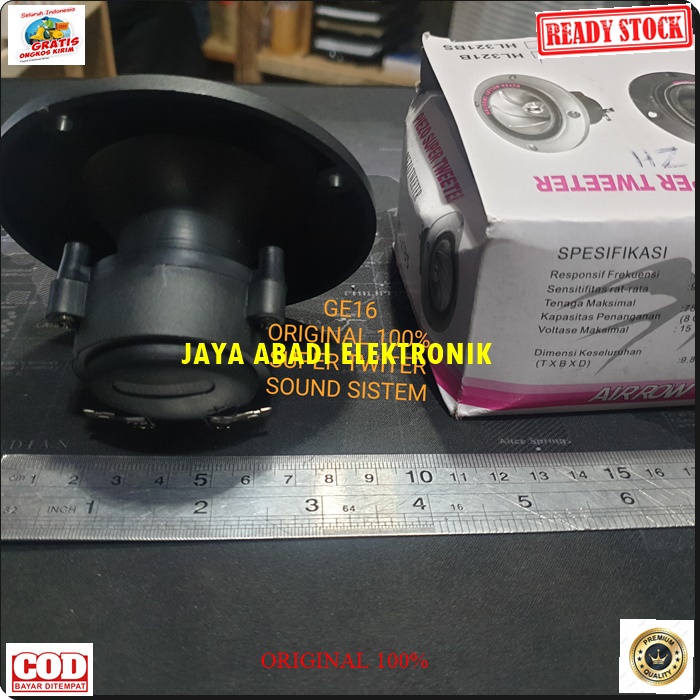 G16 ORIGINAL SPEAKER PIEZOO SUPER TWEETER PASIF SPK MINI TREBEL SOUND SISTEM SURROUND MOBIL AUDIO VOCAL SUARA DOME SPK MINI NEODYMIUM MUSIK CROSSOVER MUSIC PORTABLE PASIF SATUAN PIEZZO DOME AIRROW DIGITAL BOOSTER COIL sistem suara audio musik super treble