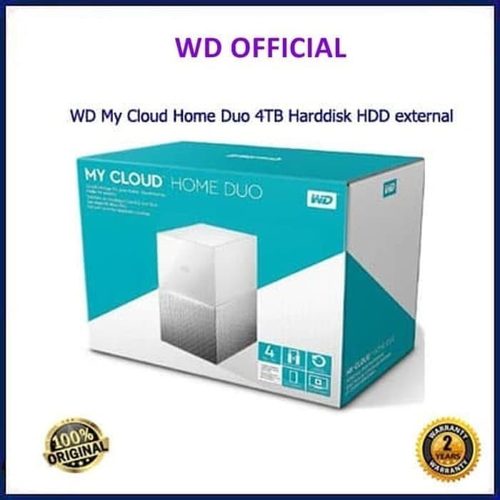 WD My Cloud Home Duo 4TB Harddisk External Hard Disk 4 TB HDD MURAH