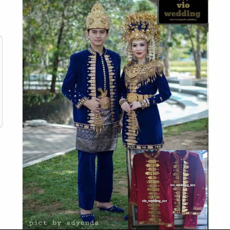 Baju pengantin palembang + kain +rumpak+beringin