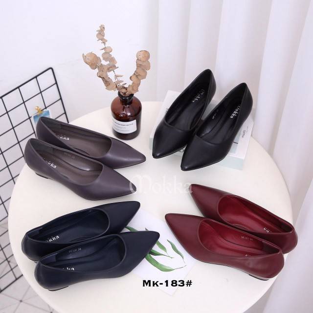 SEPATU WEDGES ELEGAN MK183 IMPORT SHOES FORMAL BERKUALITAS TERLARIS ELEGAN