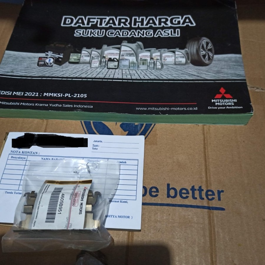 clip brake pad brakepad Mitsubishi xpander 2017 UP ORIGINAL 100%