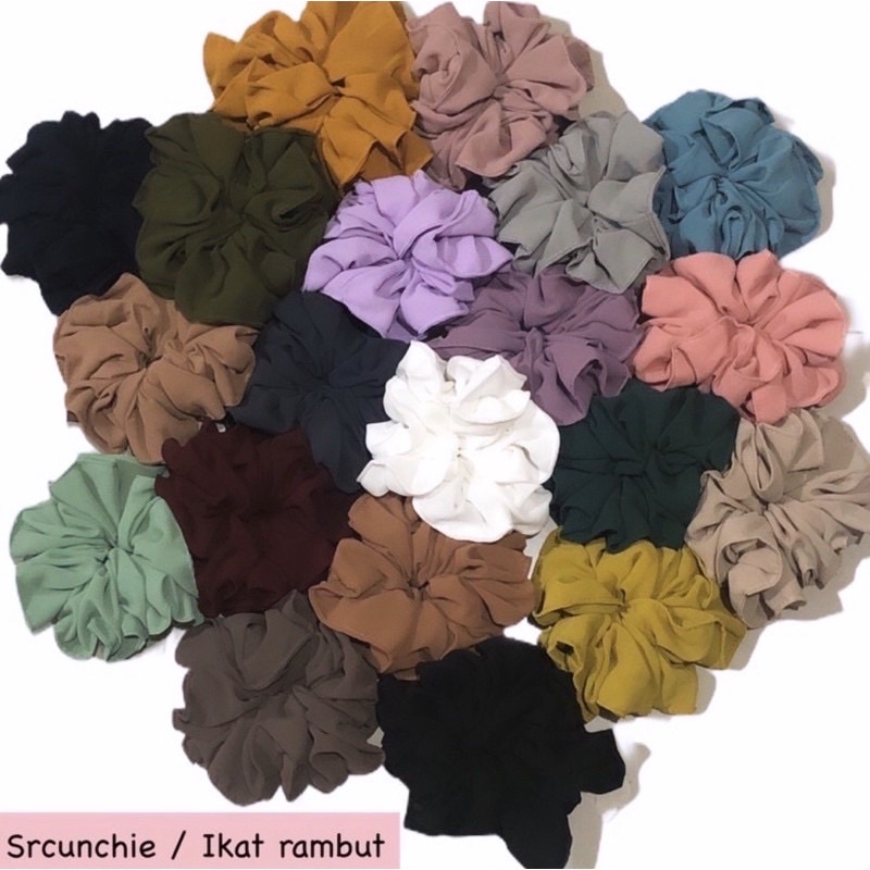 Scrunchie hijab / ikat rambut / cepol Jilbab / cepol hijab/cepol kerudung/kuncir cepol/kuncir hijab/cepol