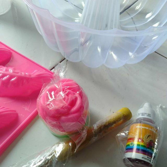 Cetakan Plastik Puding Agar  Mawar Mini