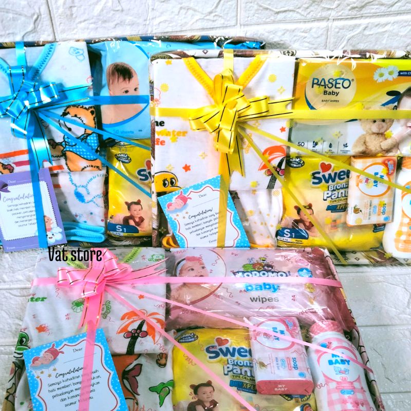 HAMPERS BAYI FREE KARTU UCAPAN/kado bayi baru lahir/ kado jenguk bayi