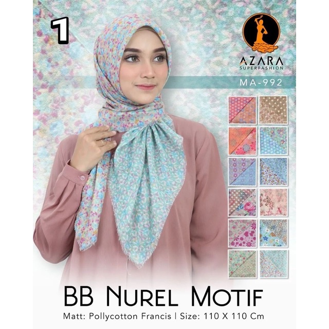Segi empt BB Nurel Motif (Grosir isi 10pcs)