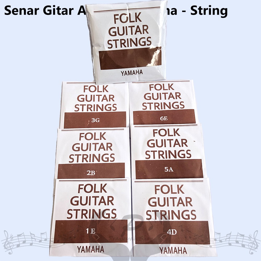 Yamaha Senar Gitar Akustik String Original Guitar Accoustic Folk