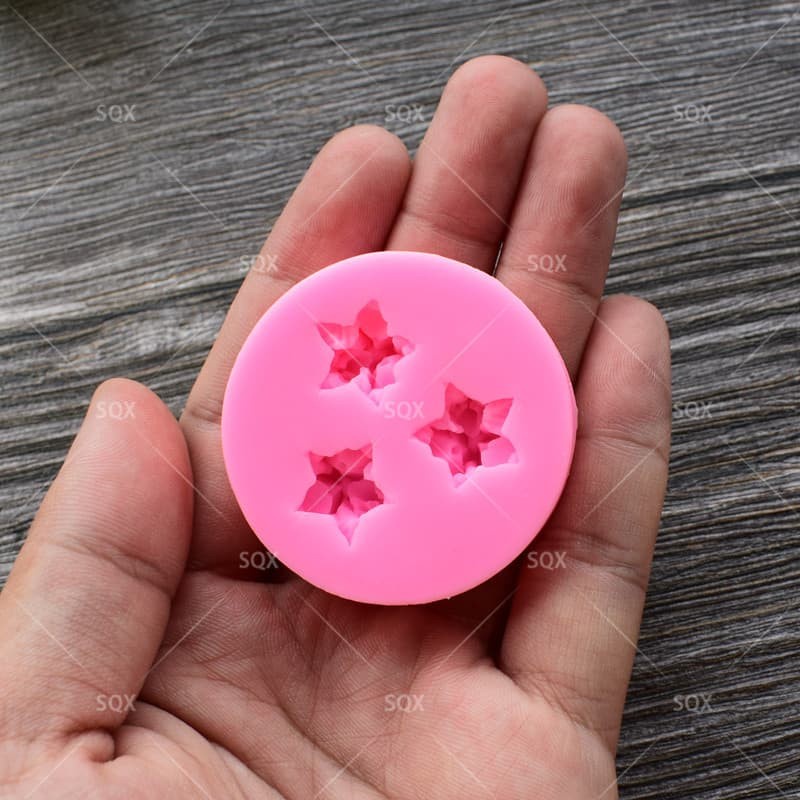 3D Silicon Mold Fondant Cake Decoration - 3 Little Flower