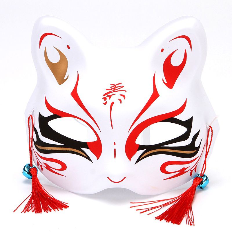 TOPENG KITSUNE BUNKASAI JAPANESE FESTIVAL MASK RUBAH HALLOWEEN COSPLAY DEMON SLAYER TOHK